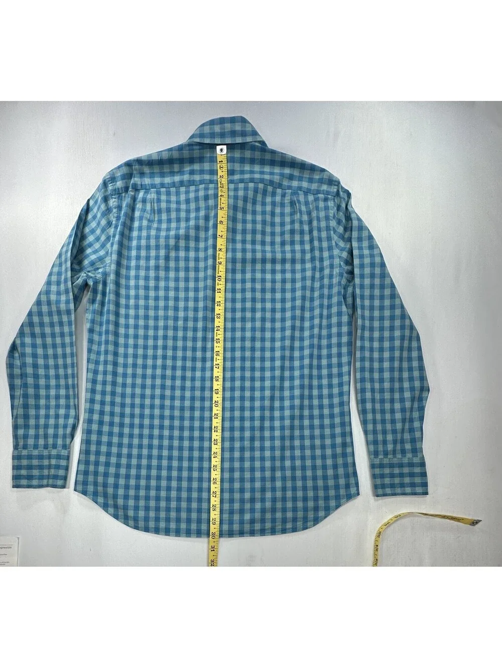 J Crew Classic Flex Washed Check Oxford Button Up Blue Men M